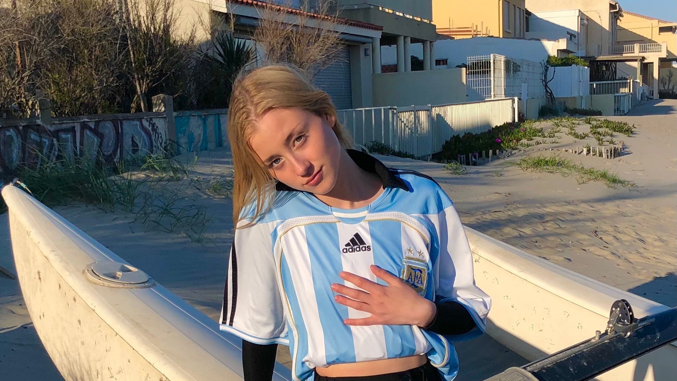 Maillot Argentine 2006, première coupe du monde de Lionel Messi