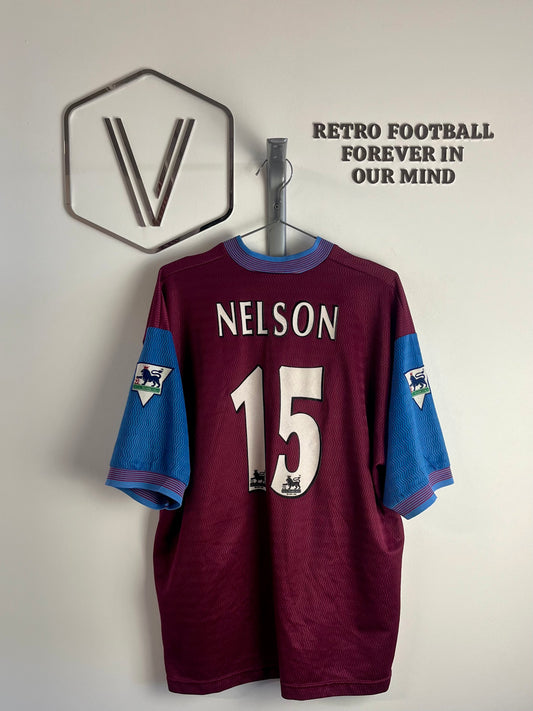 1997/1998 - Aston Villa - Nelson - Match worn