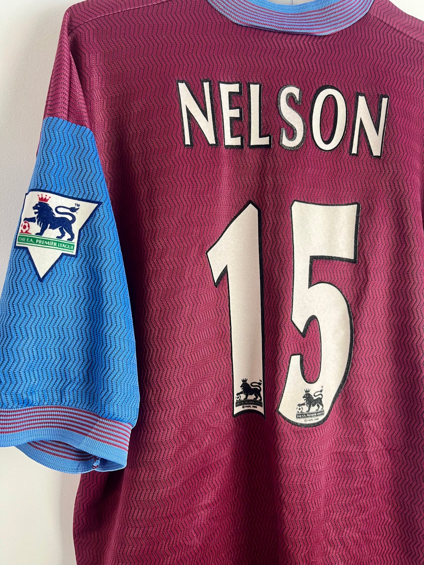 1997/1998 - Aston Villa - Nelson - Match worn